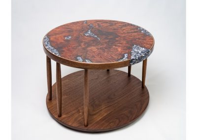 Coffee table in redwood